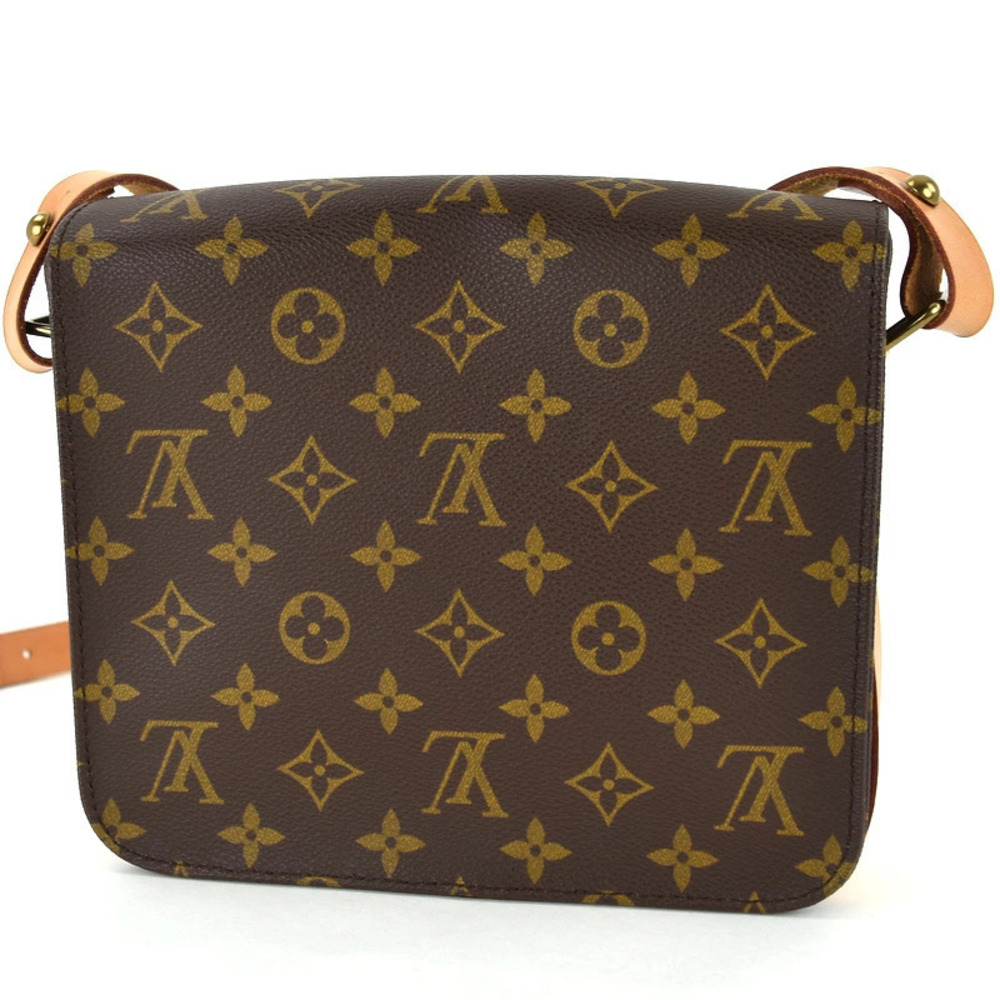 Louis Vuitton Leather Brown Bag One Crossbody Cartouchiere Shoulder Brown